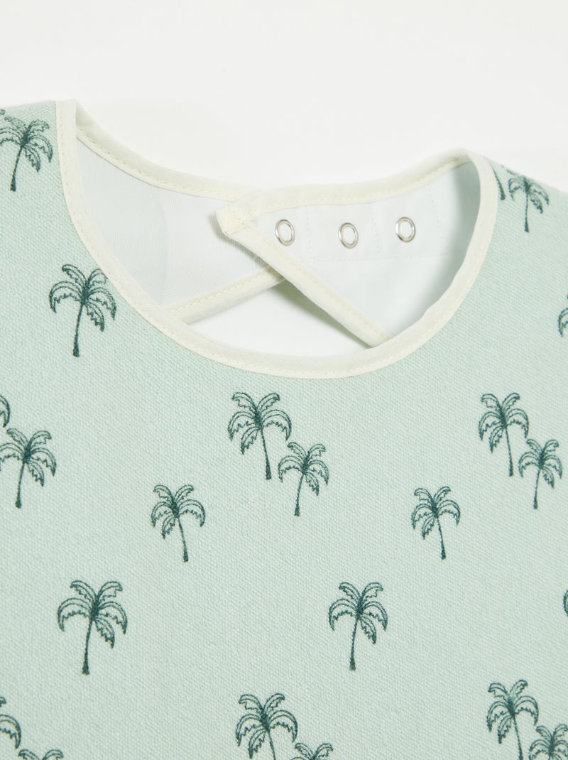 Conjunto de 2 babetes - coleção fácil de vestir AZUL - Kiabi