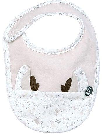 Conjunto de 2 babetes florais