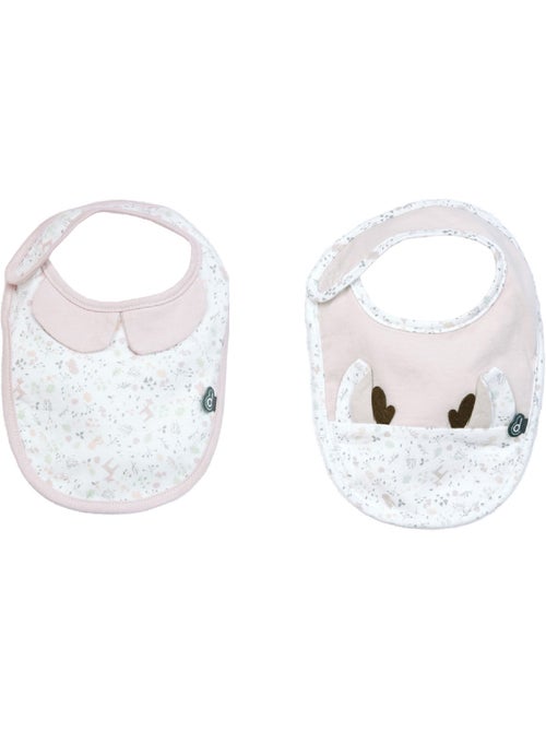 Conjunto de 2 babetes florais - Kiabi