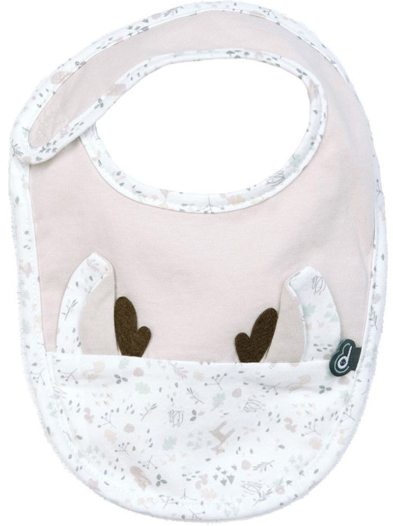 Conjunto de 2 babetes florais Rosa - Kiabi