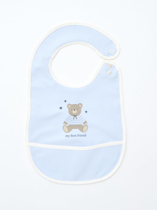 Conjunto de 2 babetes impermeáveis com estampado - Kiabi