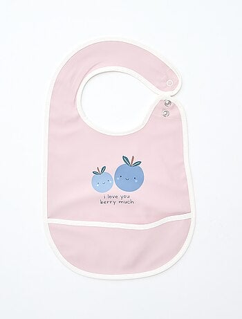 Conjunto de 2 babetes impermeáveis com estampado