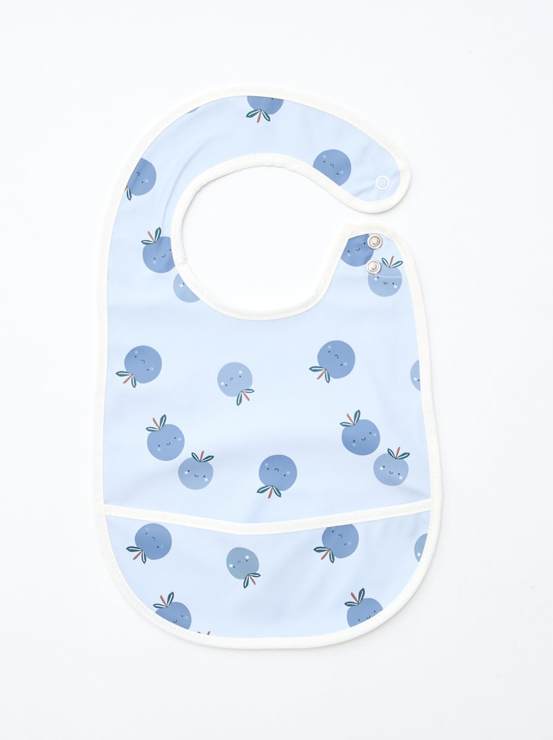 Conjunto de 2 babetes impermeáveis com estampado Violeta - Kiabi