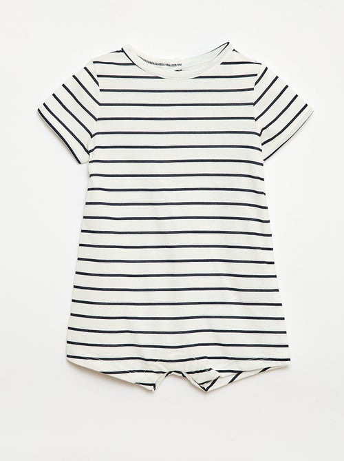 Conjunto de 2 babygrows curtos em jersey - Kiabi