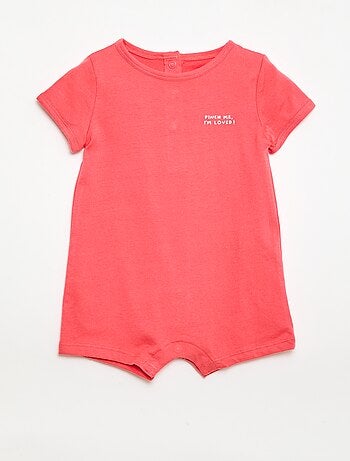 Conjunto de 2 babygrows curtos em jersey