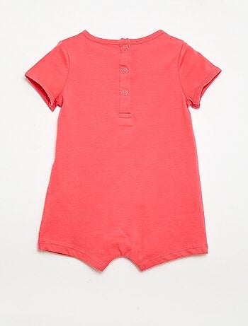 Conjunto de 2 babygrows curtos em jersey