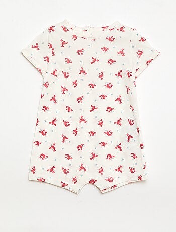 Conjunto de 2 babygrows curtos em jersey