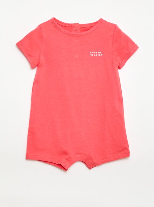 Conjunto de 2 babygrows curtos em jersey - Kiabi