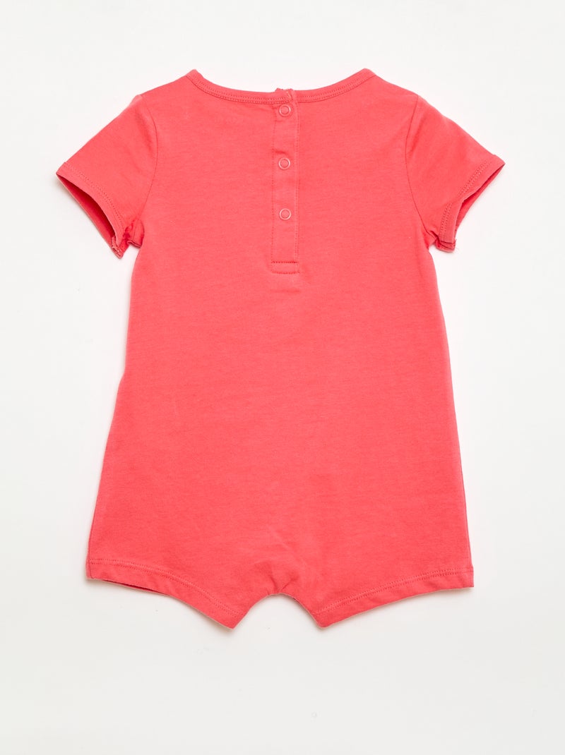 Conjunto de 2 babygrows curtos em jersey Branco - Kiabi