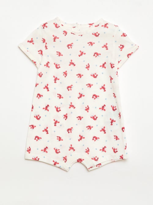 Conjunto de 2 babygrows curtos em jersey - Kiabi