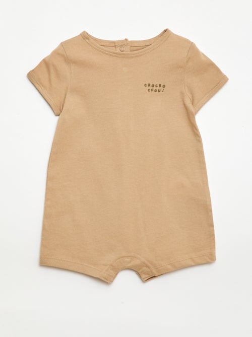 Conjunto de 2 babygrows curtos em jersey - Kiabi