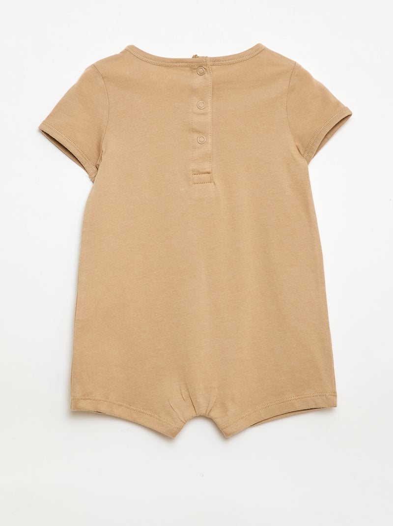 Conjunto de 2 babygrows curtos em jersey Verde - Kiabi