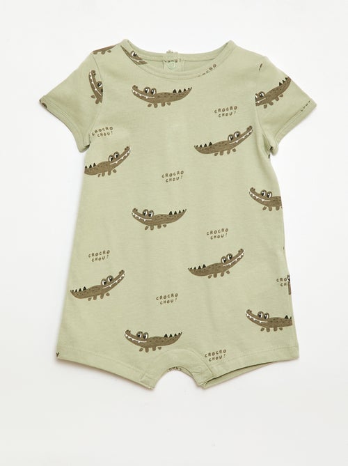 Conjunto de 2 babygrows curtos em jersey - Kiabi