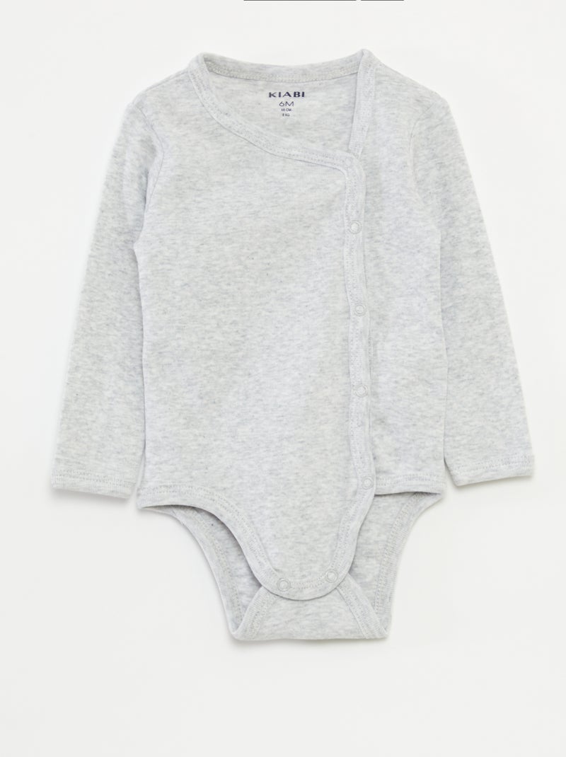 Conjunto de 2 bodies - coleção fácil de vestir AZUL - Kiabi