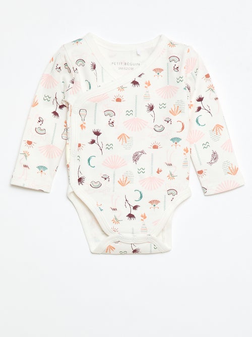 Conjunto de 2 bodies cruzados 'Petit Beguin' - Kiabi