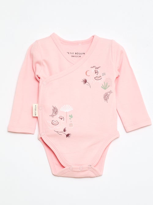 Conjunto de 2 bodies cruzados 'Petit Beguin' - Kiabi