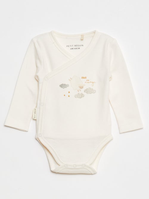 Conjunto de 2 bodies de manga comprida - 2 peças - Kiabi