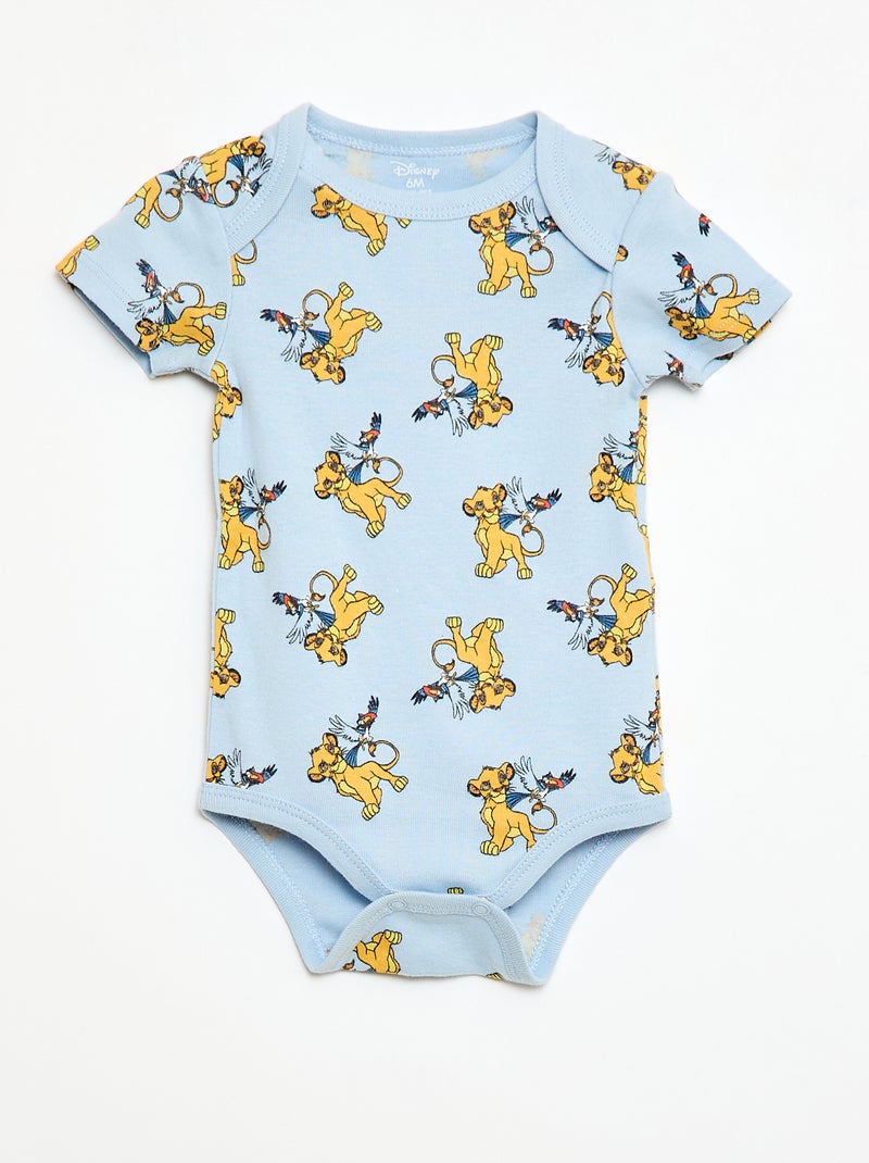 Conjunto de 2 bodies de manga curta 'Disney' 'Simba' Branco - Kiabi