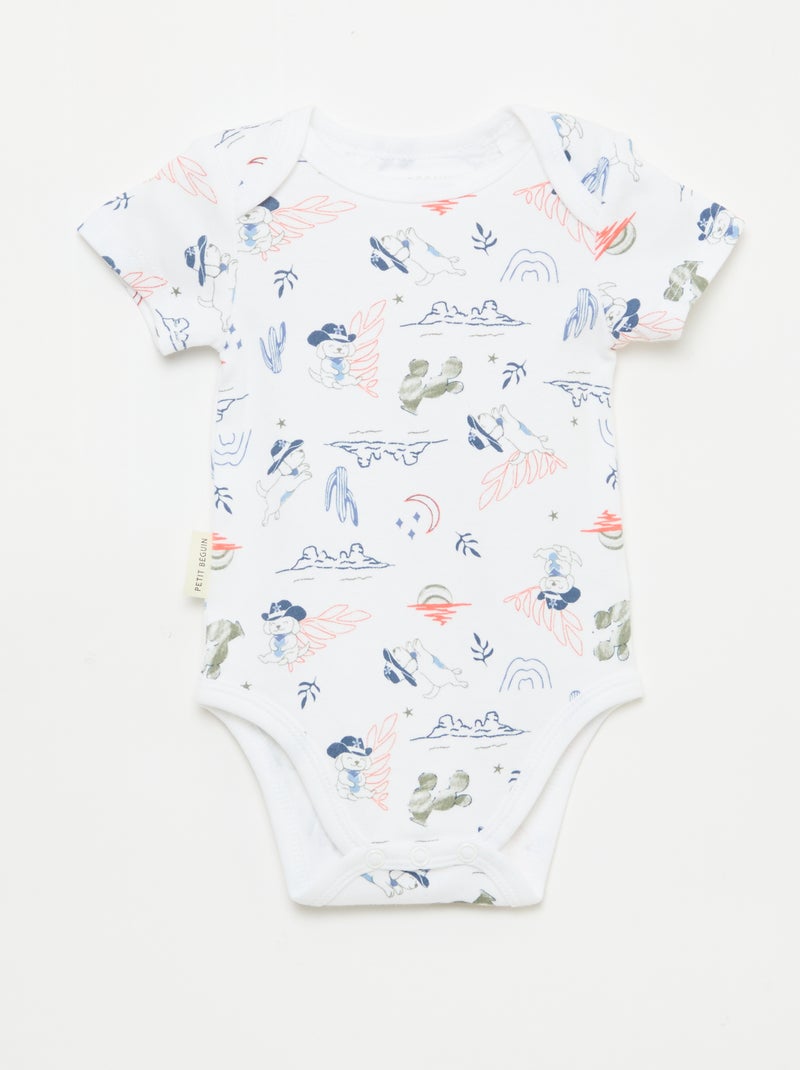 Conjunto de 2 bodies 'Petit Béguin' Azul - Kiabi