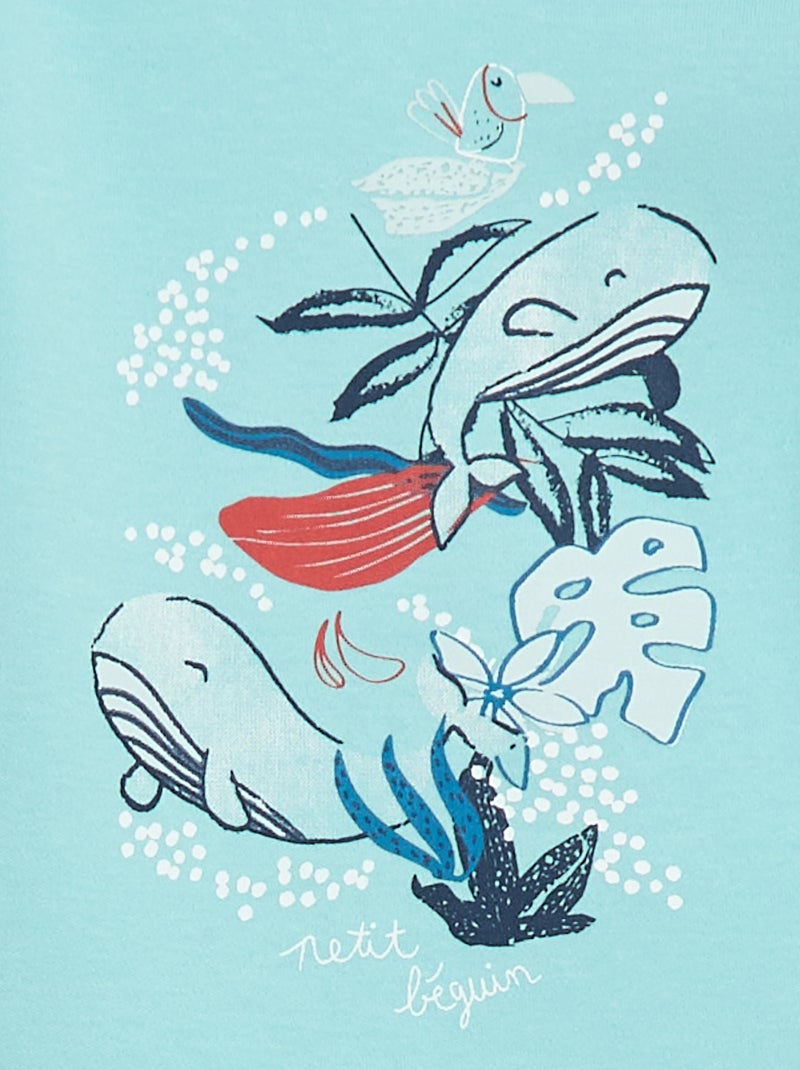 Conjunto de 2 bodies 'Petit Béguin' Azul - Kiabi