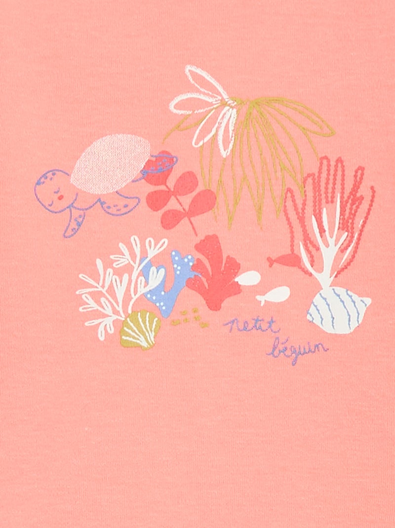 Conjunto de 2 bodies 'Petit Béguin' Rosa - Kiabi