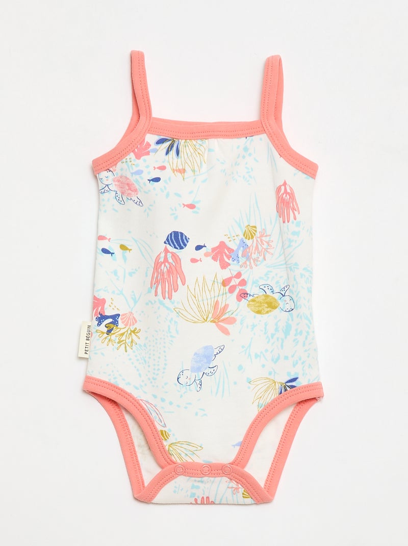 Conjunto de 2 bodies 'Petit Béguin' Rosa - Kiabi
