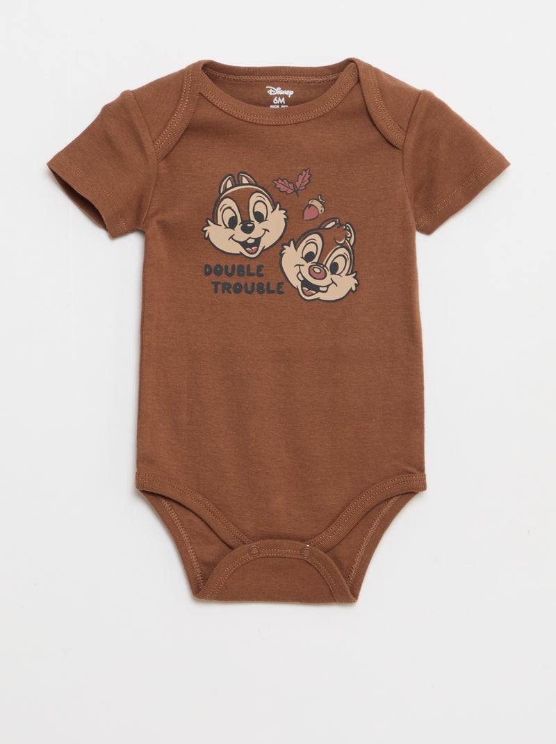 Conjunto de 2 bodies 'Stitch' 'Disney' Bege - Kiabi