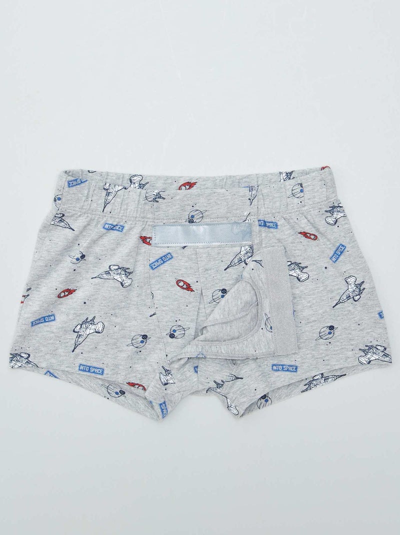 Conjunto de 2 boxers com velcro - coleção fácil de vestir VERDE - Kiabi