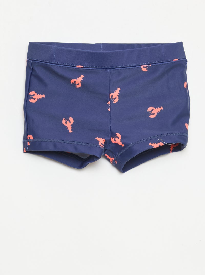 Conjunto de 2 boxers de banho Azul - Kiabi