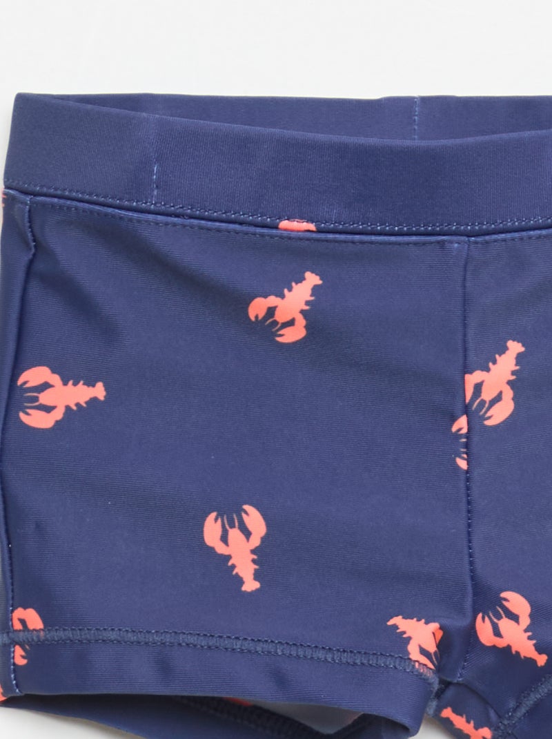 Conjunto de 2 boxers de banho Azul - Kiabi