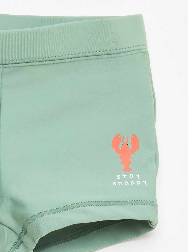 Conjunto de 2 boxers de banho Azul - Kiabi