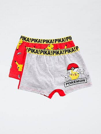 Conjunto de 2 boxers 'Pokémon' em algodão