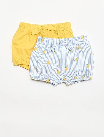 Conjunto de 2 calções com laços decorativos