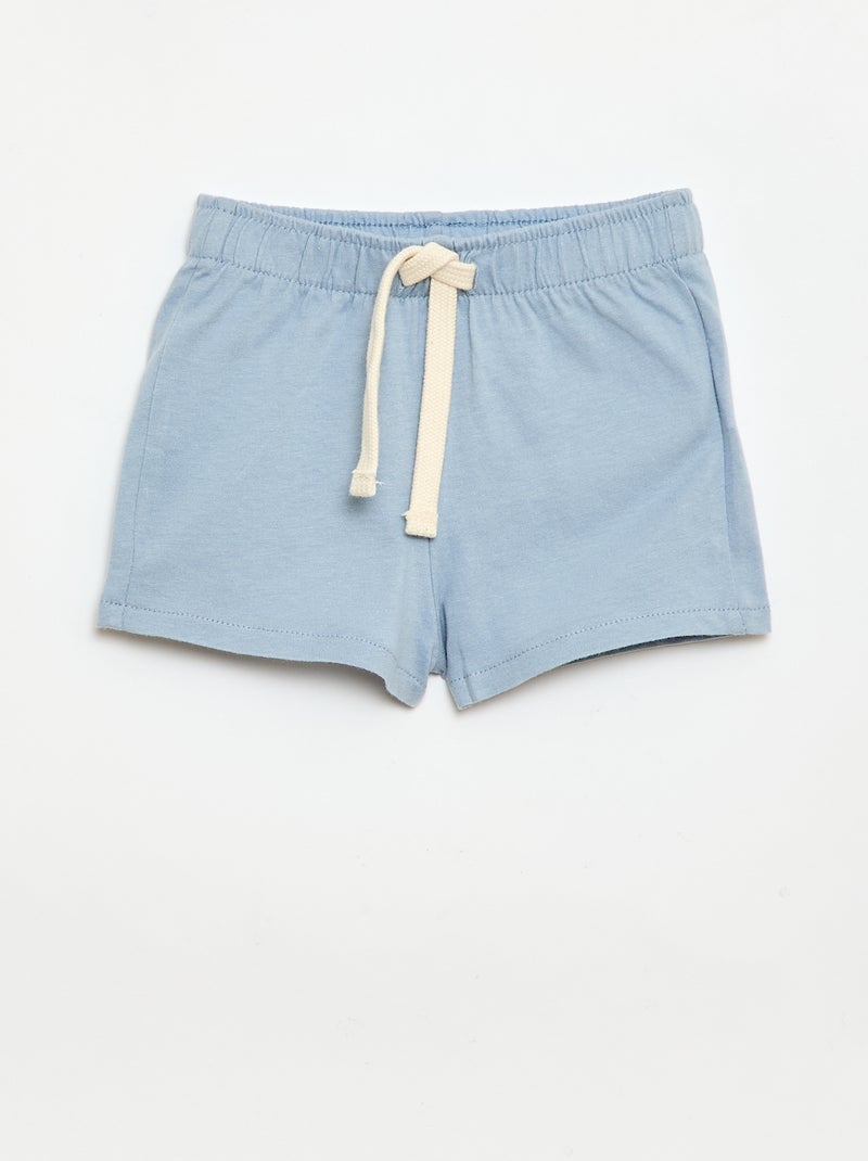 Conjunto de 2 calções de jersey Azul - Kiabi