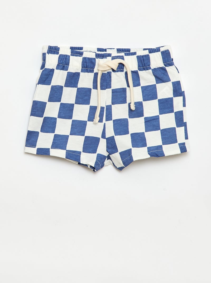 Conjunto de 2 calções de jersey Azul - Kiabi