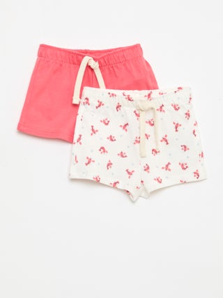 Conjunto de 2 calções de jersey