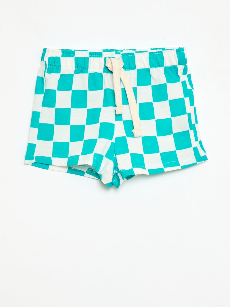 Conjunto de 2 calções de jersey Verde - Kiabi