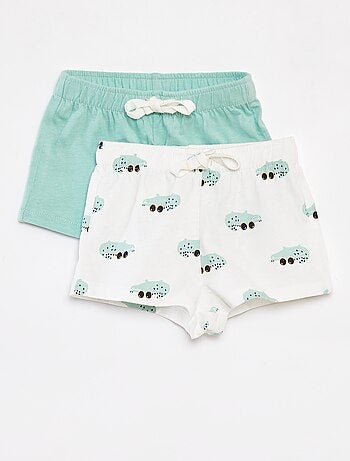 Conjunto de 2 calções em jersey - 2 peças