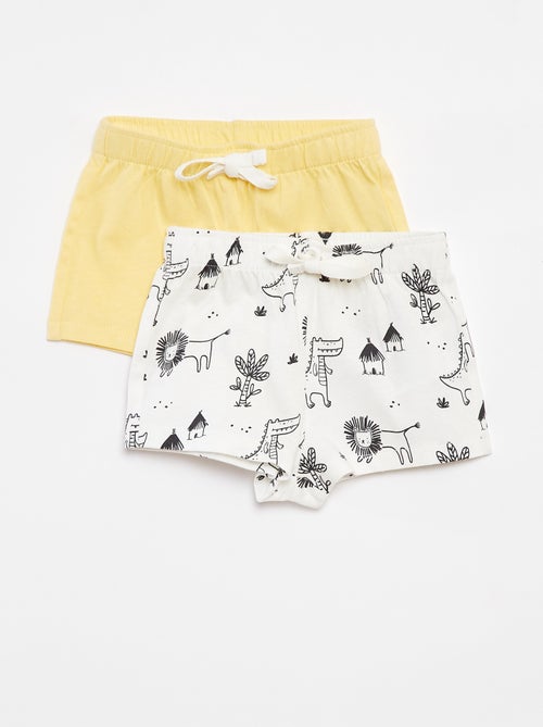 Conjunto de 2 calções em jersey  - 2 peças - Kiabi