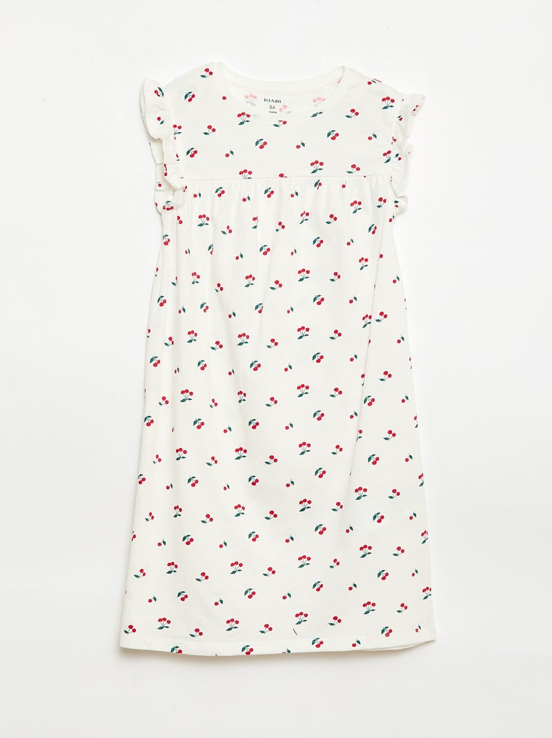 Conjunto de 2 camisas de dormir de manga curta Branco - Kiabi