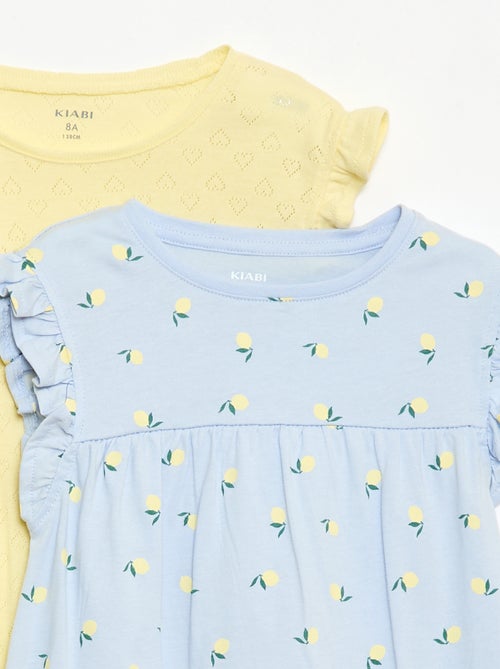 Conjunto de 2 camisas de noite de manga curta - Kiabi