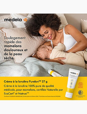 Conjunto de 2 cremes de amamentação com lanolina purelan™ 37 g - alivia e hidrata