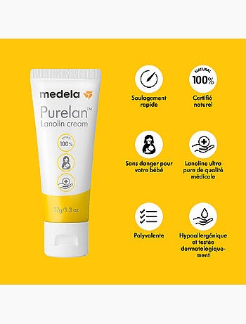 Conjunto de 2 cremes de amamentação com lanolina purelan™ 37 g - alivia e hidrata