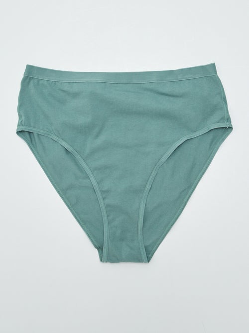 Conjunto de 2 cuecas de cintura alta - coleção fácil de vestir - Kiabi