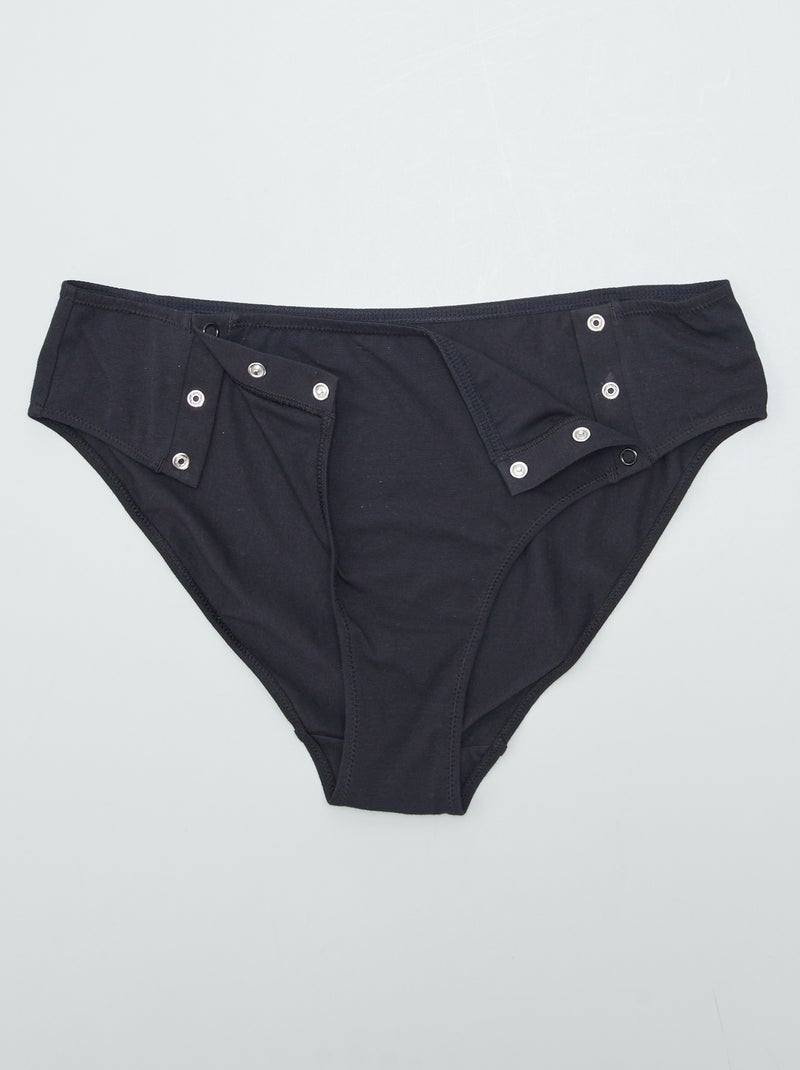 Conjunto de 2 cuecas de jérsei - coleção fácil de vestir Preto - Kiabi