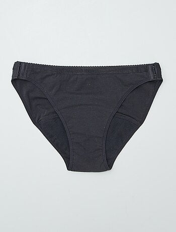 Conjunto de 2 cuecas menstruais laváveis de algodão - coleção fácil de vestir