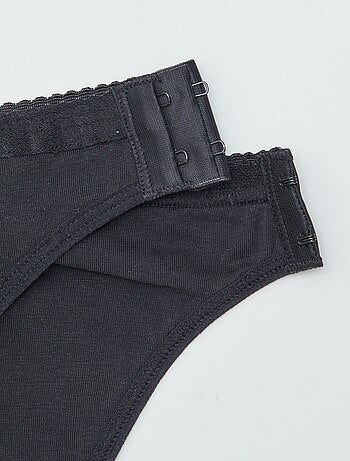 Conjunto de 2 cuecas menstruais laváveis de algodão - coleção fácil de vestir