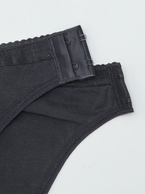 Conjunto de 2 cuecas menstruais laváveis de algodão - coleção fácil de vestir - Kiabi