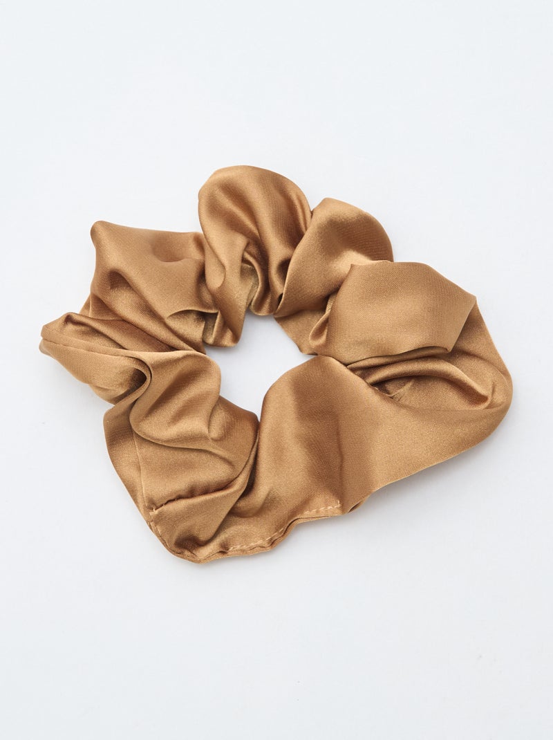 Conjunto de 2 elásticos de cabelo acetinados Bege - Kiabi