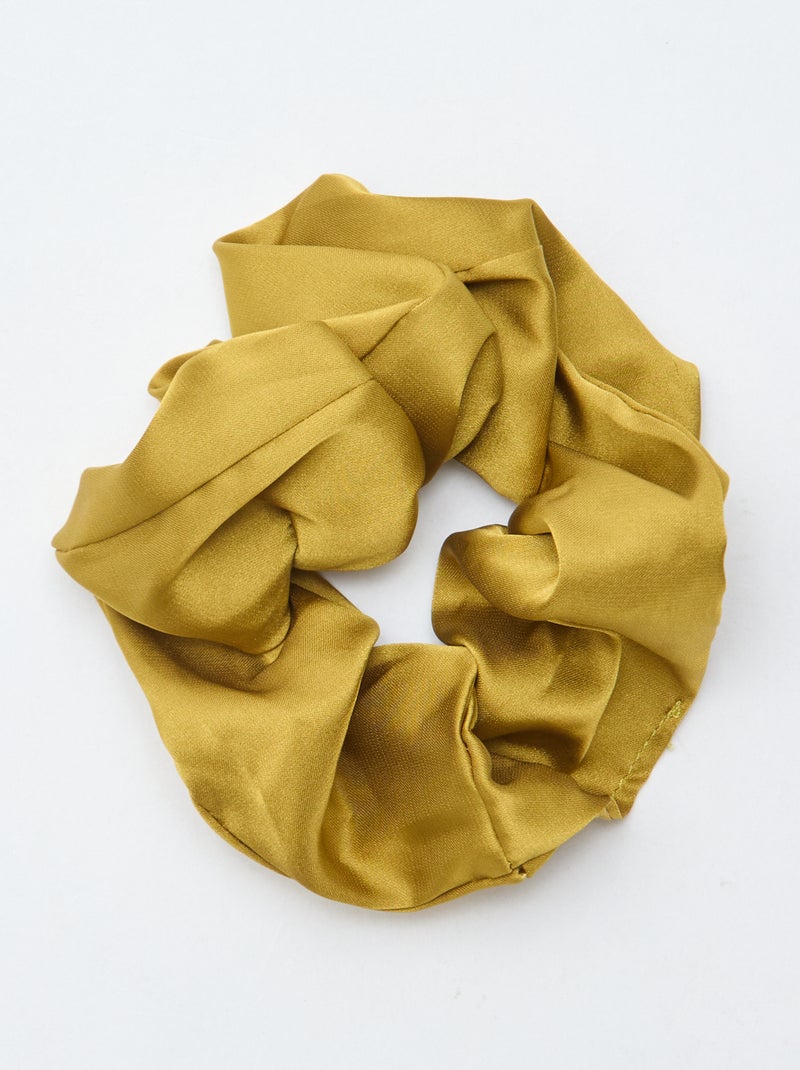 Conjunto de 2 elásticos de cabelo acetinados Verde - Kiabi